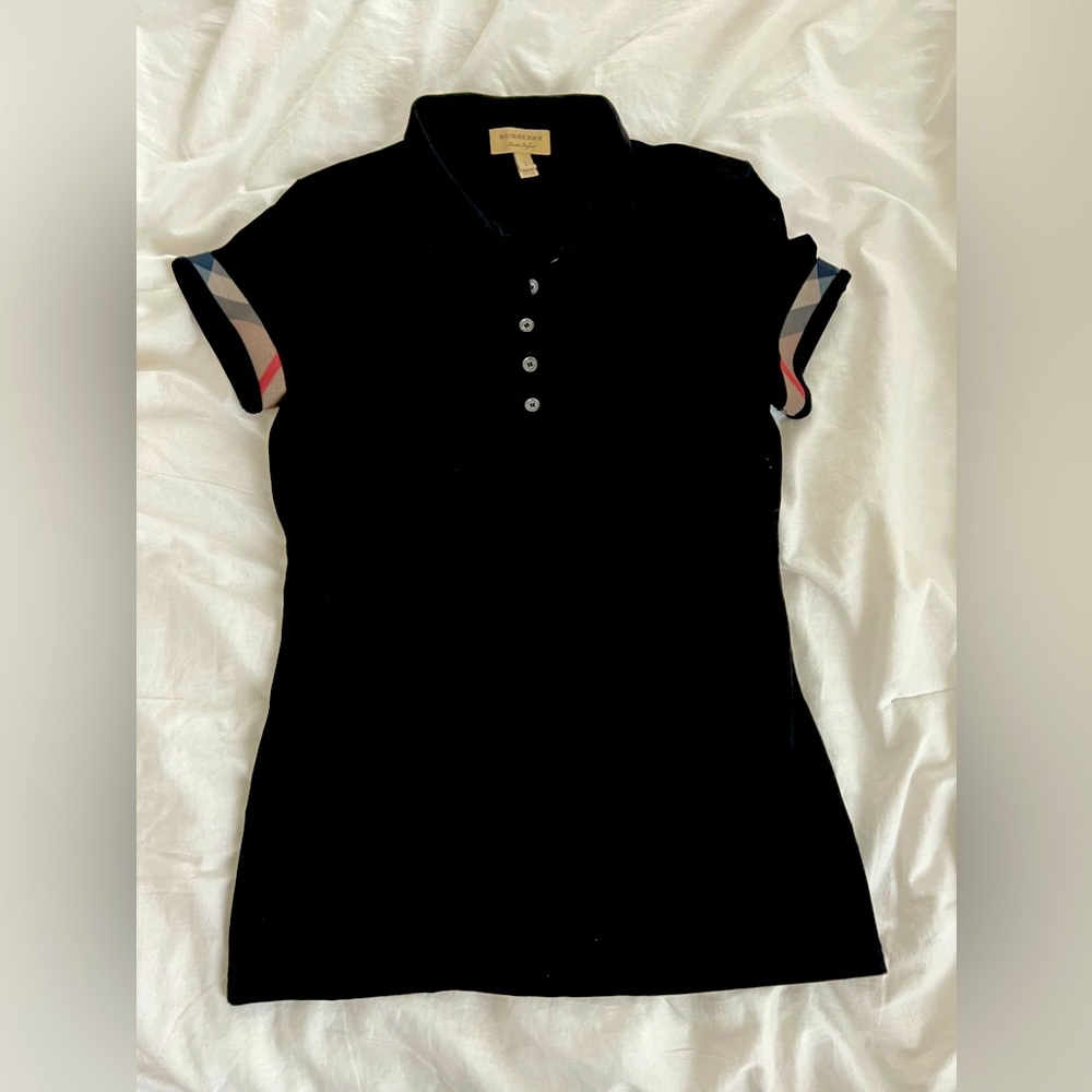 Burberry polo top.